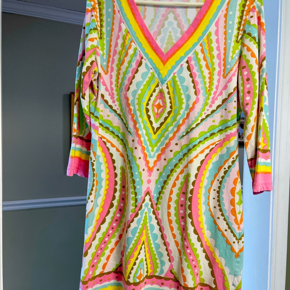 Barbara Gerwit cotton knit tunic dress XL